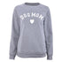 Dog Mom Women's Plus Velvet Fashionable Long Sleeve Casual Sweatshirt Printing Heart-shaped Print Kawaii Sweatshirt Clothing - menochic